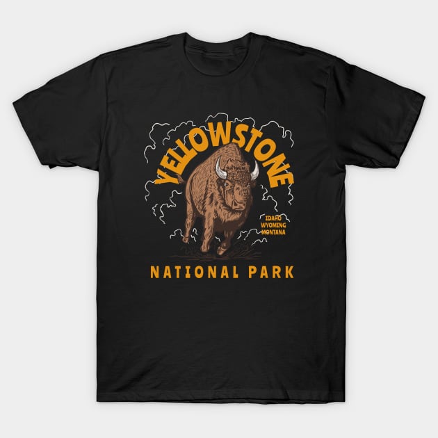 Yellowstone National Park T-Shirt by FahlDesigns